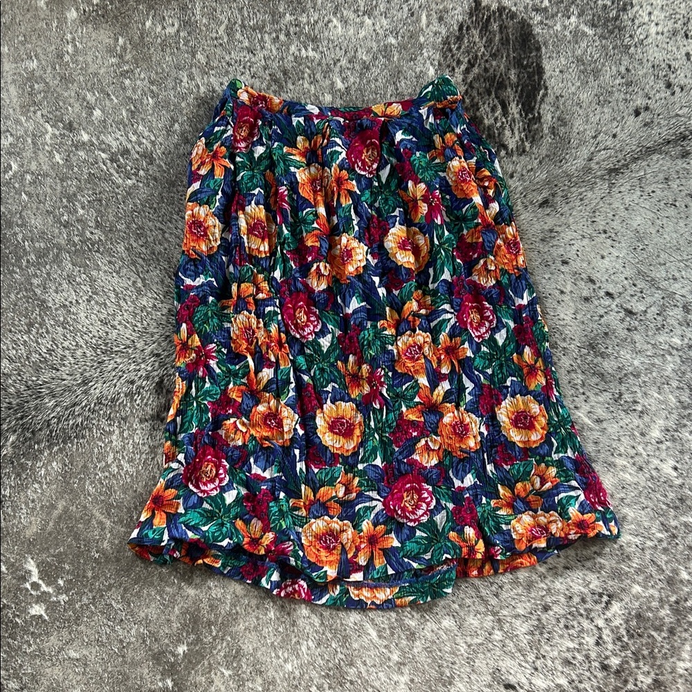 Floral Women's Skirt - Multicolor